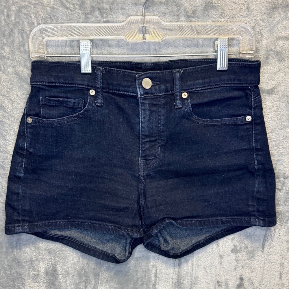 2297 | Banana Republic Premium Denim Mid Rise 3in Shorts Indigo Womens 27